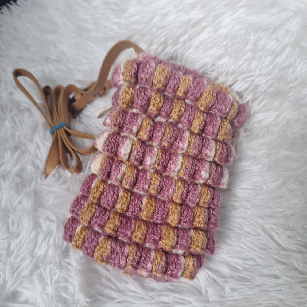 Universal Thread Crochet Multicolored Crossbody P… - image 7